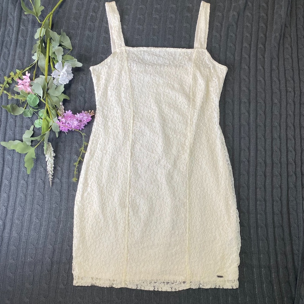 Hollister Ivory Lace Dress Size L